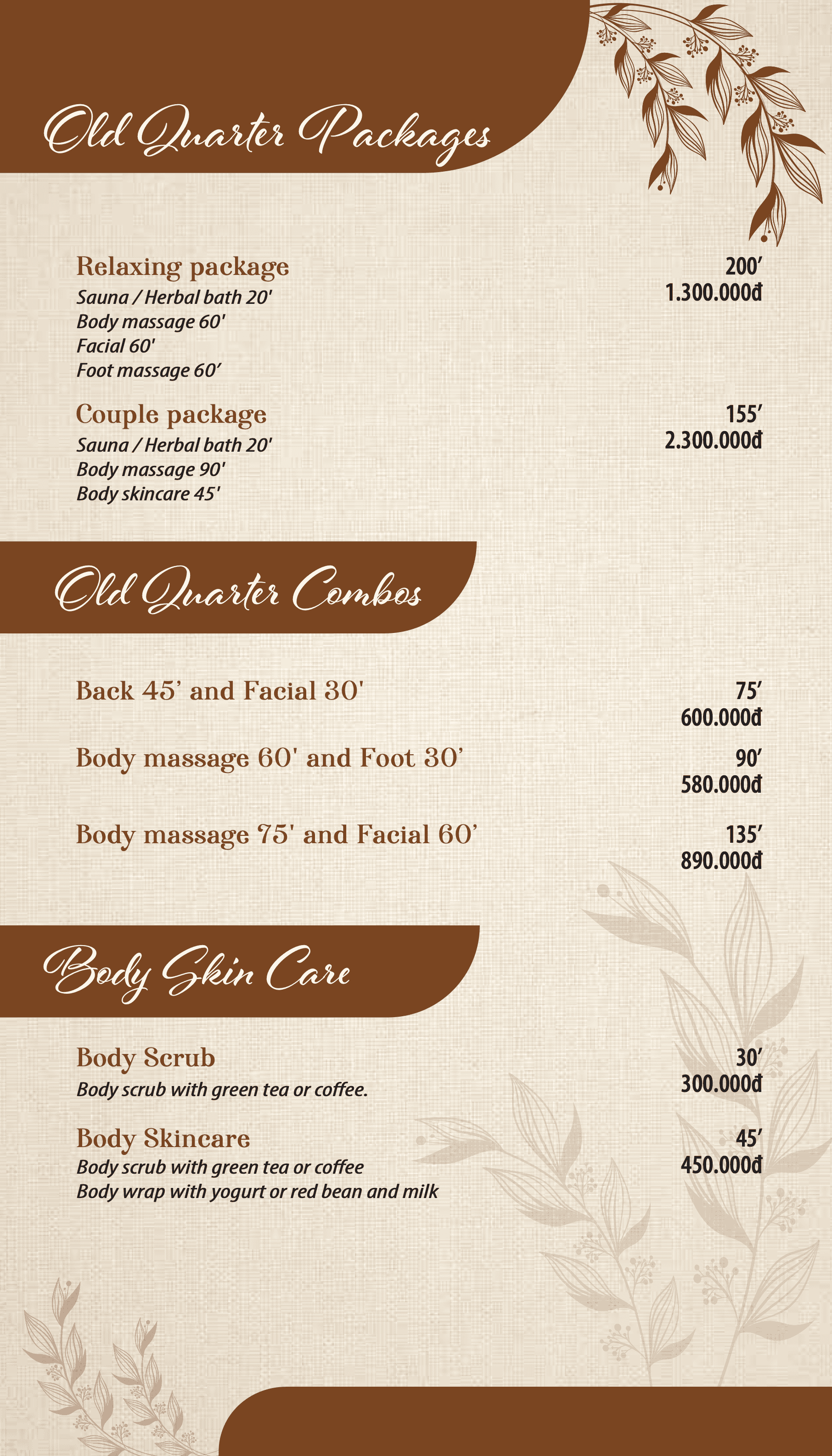 HANOI OLDQUARTER SPA